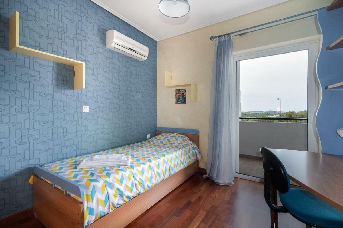 Penthouse 5 Min From Airport And Sea Apartment Markopoulo Mesogaias Luaran gambar